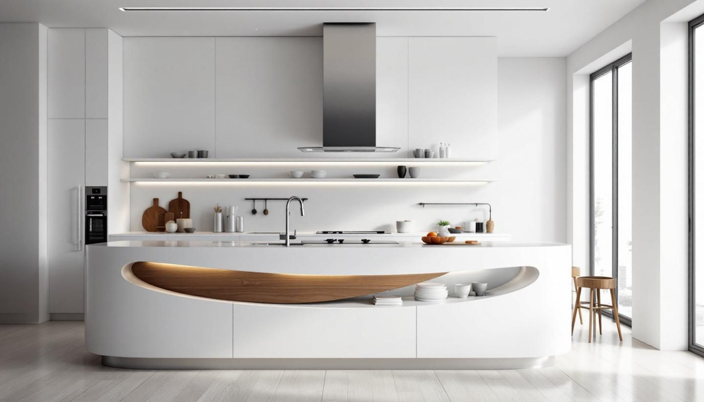 Comment les courbes et formes organiques transforment-elles l'esthétique des cuisines modernes ?